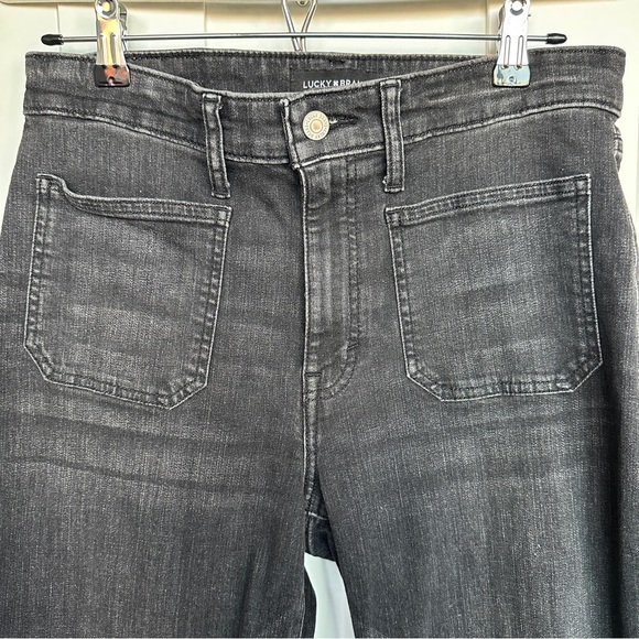 Lucky Brand Black High Rise Stevie Patch Pocket Flare - Picture 2 of 9